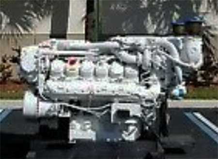 MAN D2842 LE433, Marine Diesel Engine, V-12 1550 HP